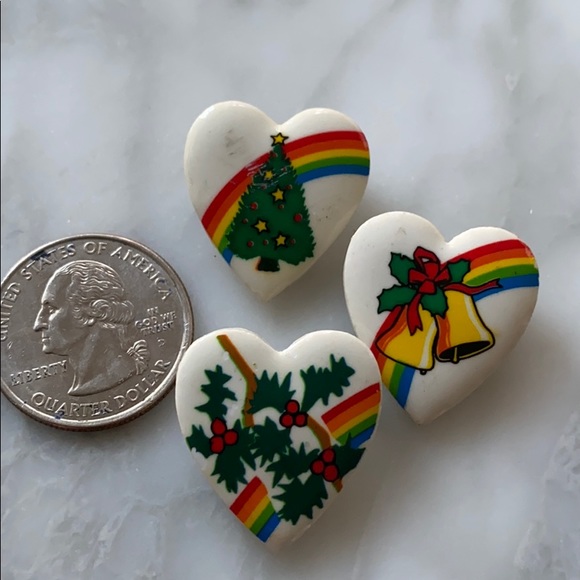 Vintage Christmas Rainbow Pins - Picture 3 of 3